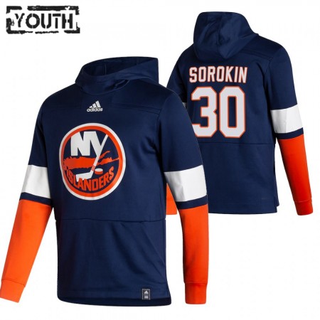 New York Islanders Ilya Sorokin 30 2020-21 Reverse Retro Hoodie Sawyer - Kinderen